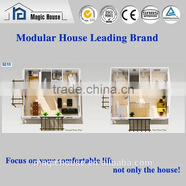 Waterproof Roof Cabins Prefab House/low Cost Family House/economical Two Floor Room Drawing photo-3