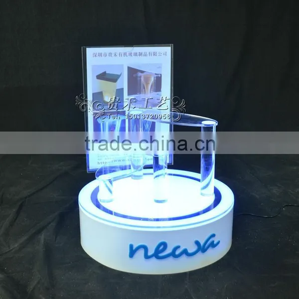 Acrylic Cosmetic Display Stand Round Makeup Display Rack photo-5