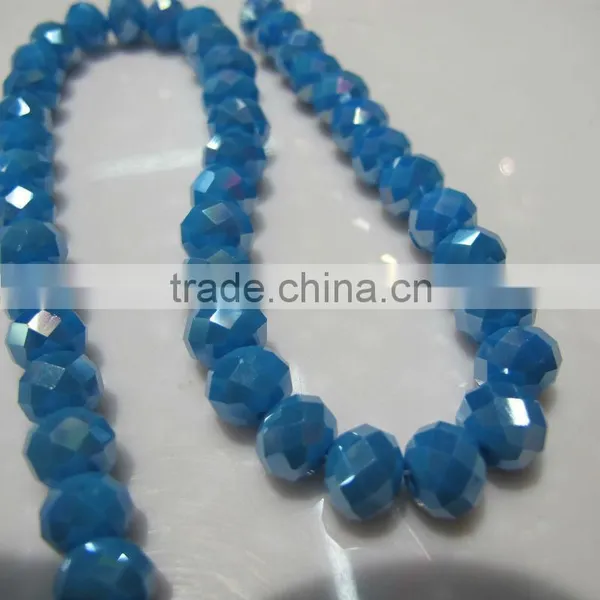 10mm Sales of Color Glass ab Flat Bead BZ001