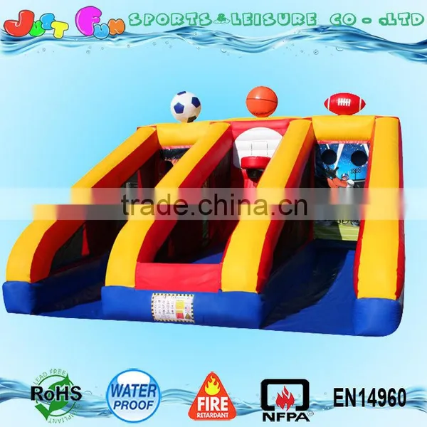 3 in 1 Sports Throw Ball Games,inflatable Basketball n Rugby Ball n Soccer Pitch Games photo-4