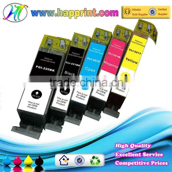 Factory Direct Supply Compatible Printer Ink Cartridge for Canon PGI-220 CLI-221 Printer Ink Cartridge for Canon