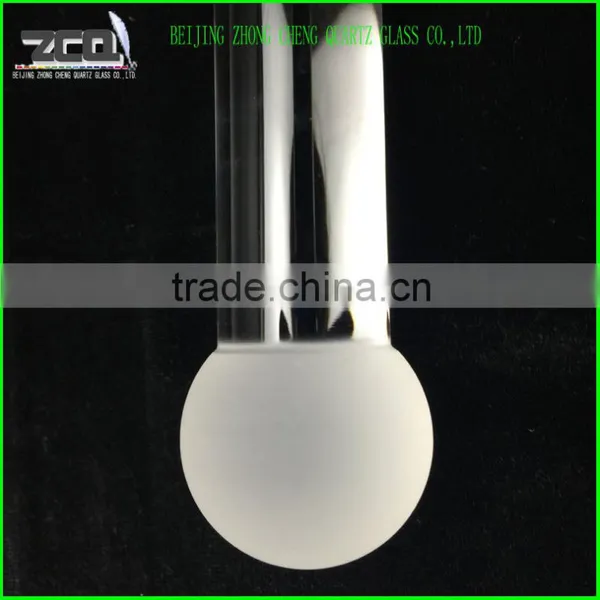 Quartz Glass Rod With a Ball Ending by Fine Grinded photo-3
