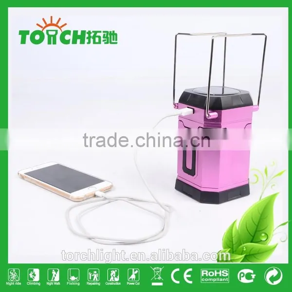 3*AA Battery LED Camping Light Solar Emergency Camp Lamp Fashion Telescopic Lantern Rechargeable Classic Camping Light photo-4