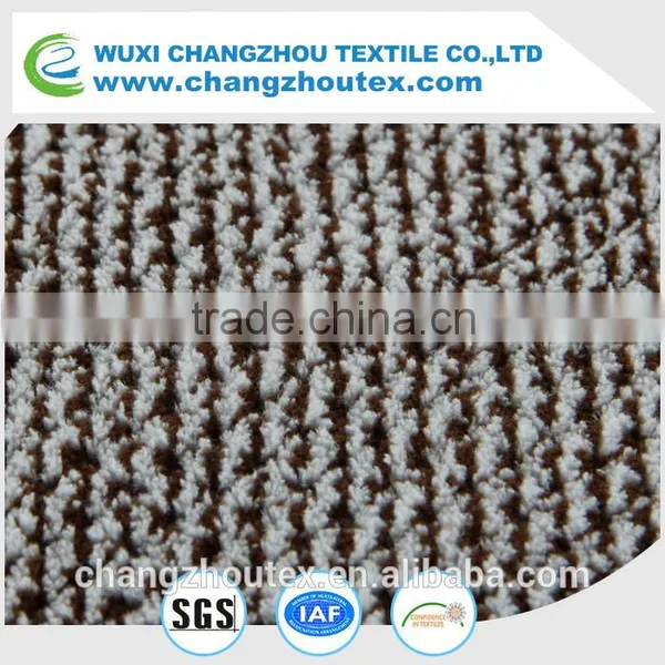 100% Warp Knit Polyester Fabric for Upholstery, Sofa, Blanket With Backing and Two-tone Effect photo-3