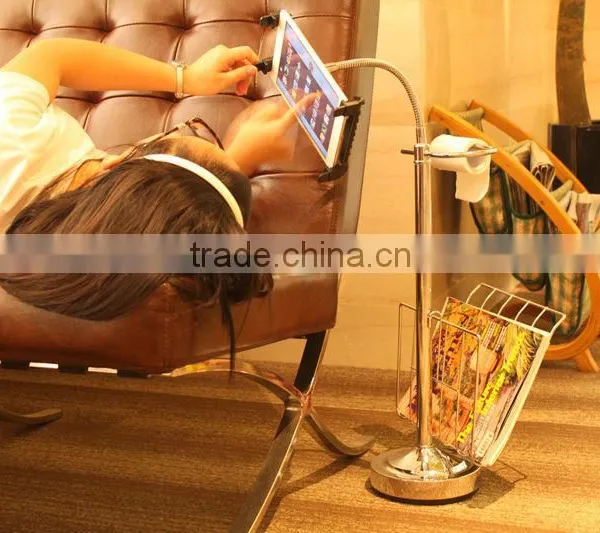 360 Rotating Aluminum Design Tablet Stand, Toilet Paper Stand for i Pad Stand photo-3
