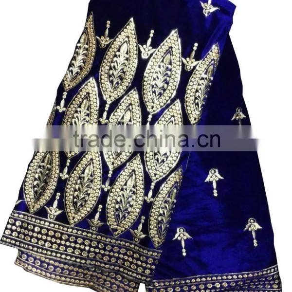 Hot Sale Indian Embroidery George Lace Fabrics With Sequins photo-6