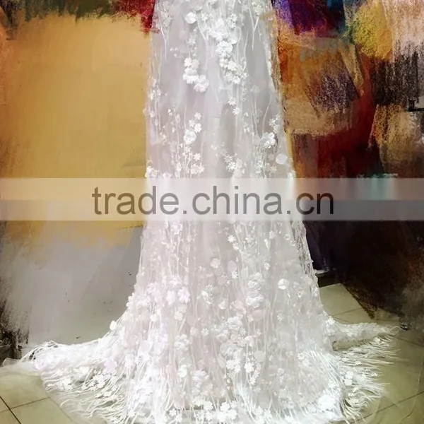 CL60099 Modern Design Good Quality 3d Flower Lace Embroidered Fabric,african French Lace Fabric photo-2