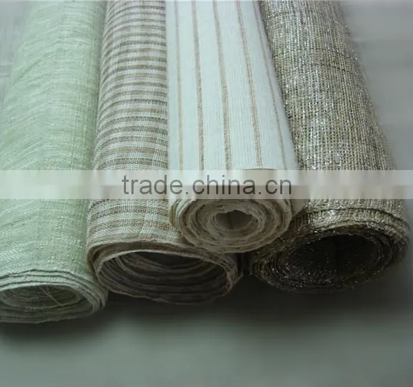 Ramie&lurex Manually Woven Fabric photo-3