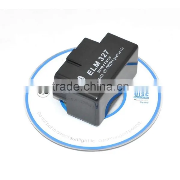 New SUPER MINI ELM327 Bluetooth OBD2 V2.1 Black Smart Car Diagnostic Interface ELM 327 Wireless Scan Tool photo-2