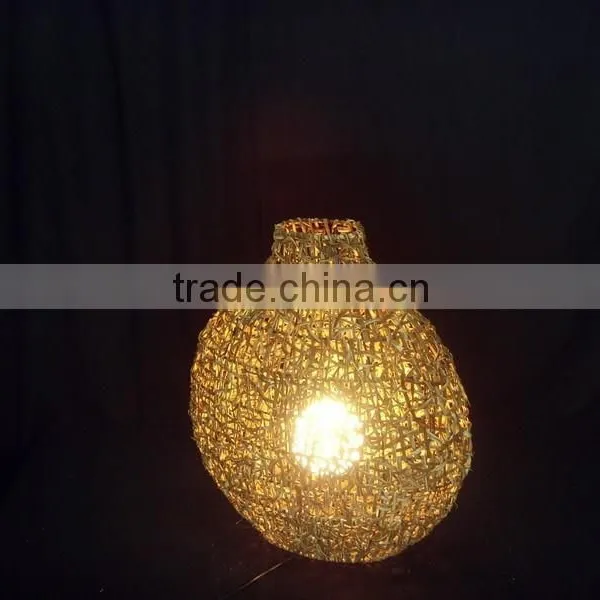 Modern Cane Table Lamp With On/off Switch on Cable photo-4