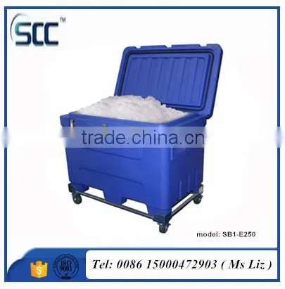 310L Refrigerated Dry Ice Bin, Insulation Cooler Bin for Dry Ice Transportation photo-2