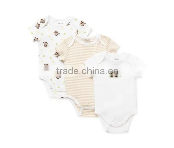 Online Shopping Customed Newborn Baby Organic Cotton Printed Romper photo-3
