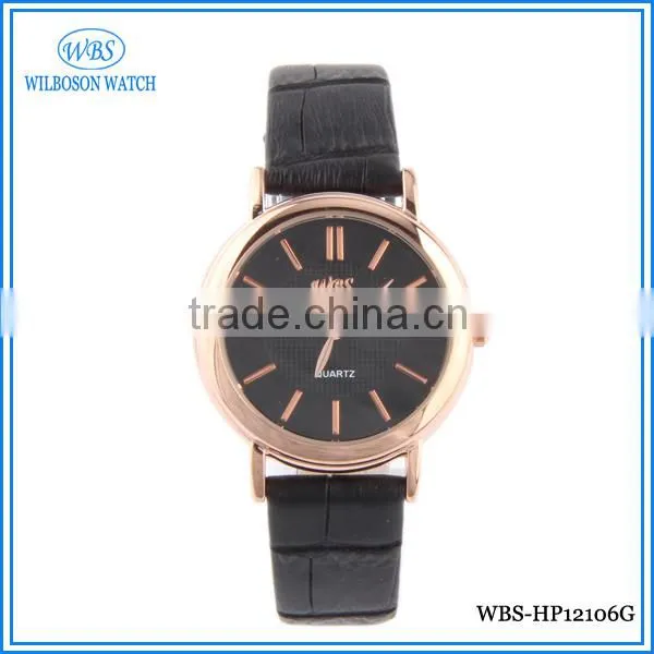 Female Leather Zine Alloy Wrist Watches Battery Price