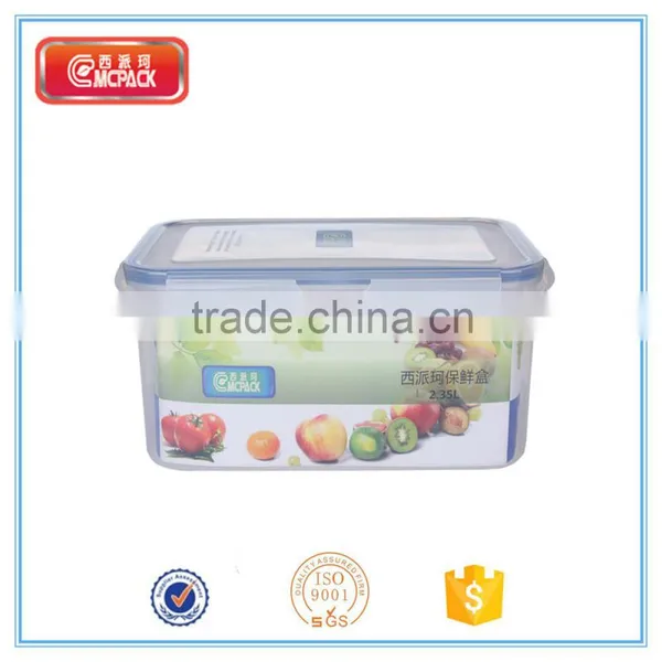 Rectangle Transparent Plastic Food Storage Container Set photo-5