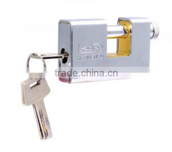 Lipson LS-301 Hardened Steel Armoured Case Brass Rectangular Padlock photo-3