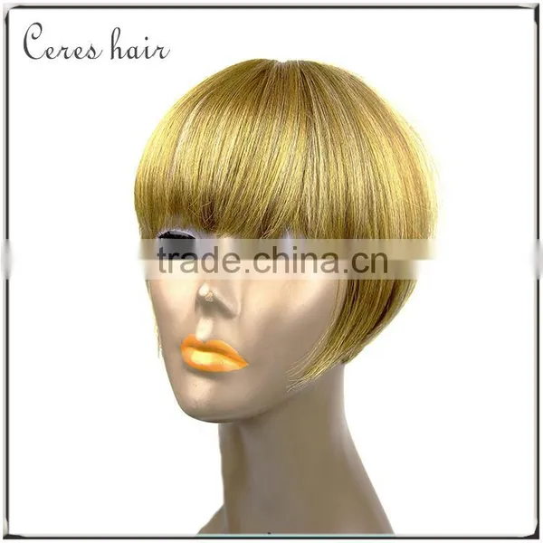 High Temperature Synthetic Bob Wig Blond Color Top Quality Fashion Style Full Lace Wig photo-2