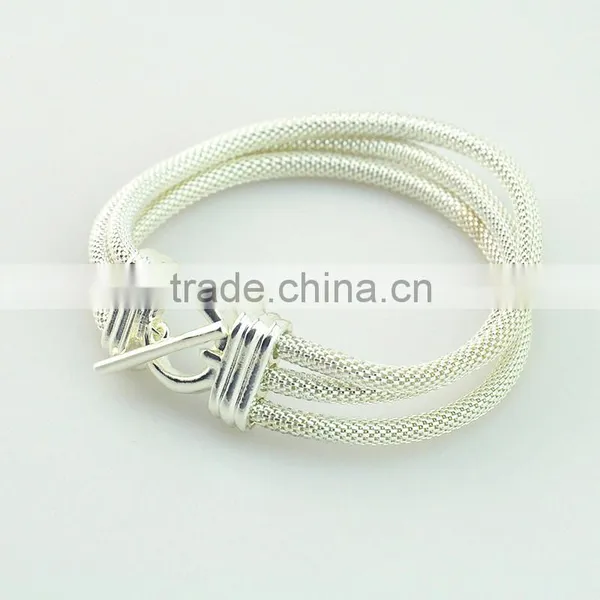 China Factory Sterling Silver Custom Personalized Charms Bangle Bracelets photo-3