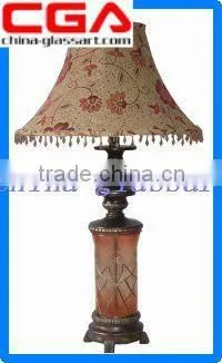 Hot Sale Modern Polyresin Base And Fabric Table Lamp for Home Decorative photo-2