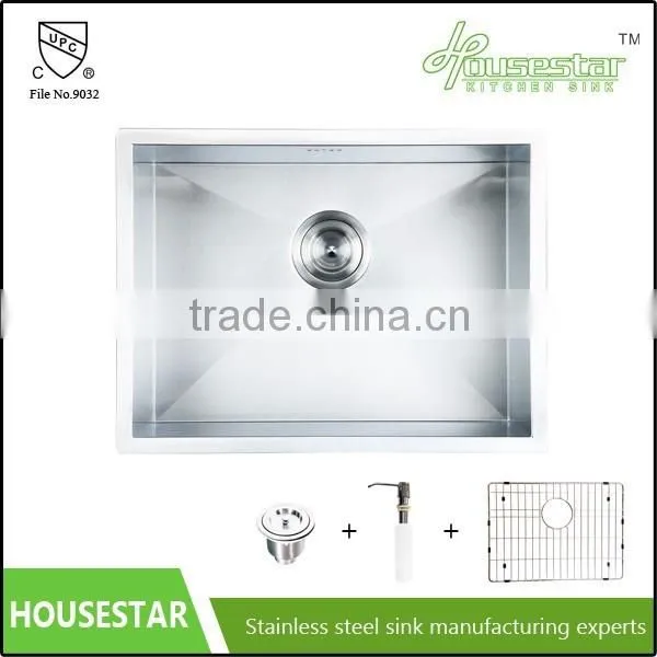 Factory Price Undermount Kitchen Sink Stainless Steel Handmade Double Bowl Kitchens Sink With Strainer and Colander R10-3219 photo-5