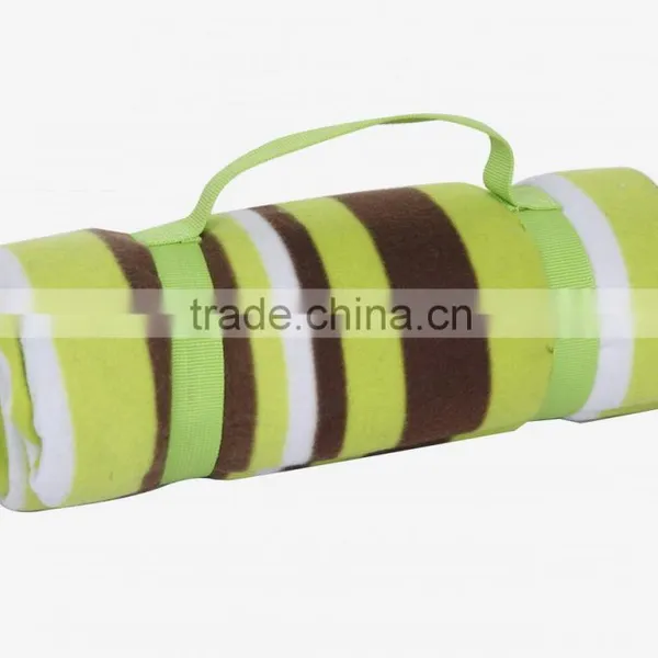 Picnic Blanket Striped Fleece Blanket photo-3