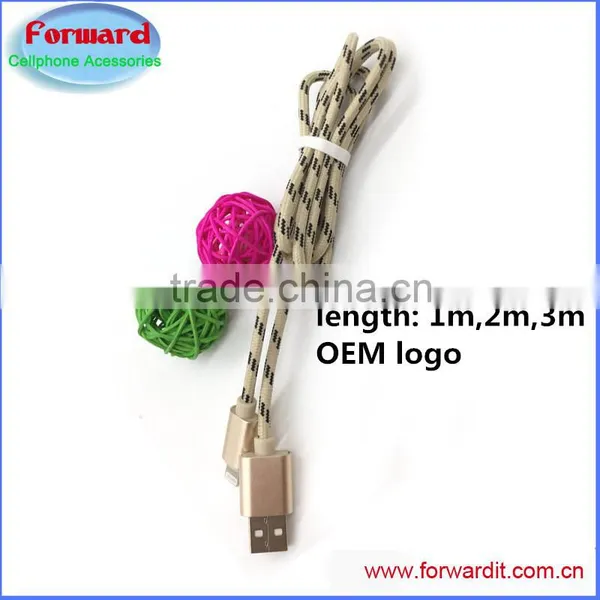Newest Hot Selling Usb2.0 Aluminum Braided Rapid Charge Micro v8 Cable ,quick Fast Charge Usb v8 Cable photo-3