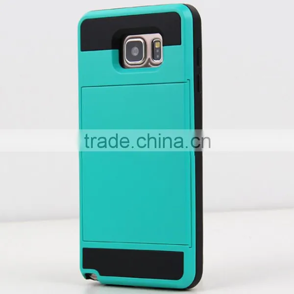 Dual Layer Armor Fundas Case Luxury Soft Hybrid Slim Back Cases for Iphone 4 4s 5 5s 5c 6 6s Plus Case Cover Slide Card Cover photo-2