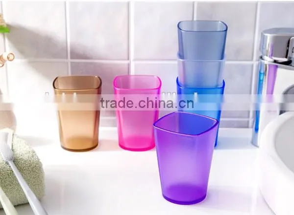 Creative Fashion Extra Thick Square Dull Polish Plastic Tooth Mug photo-5