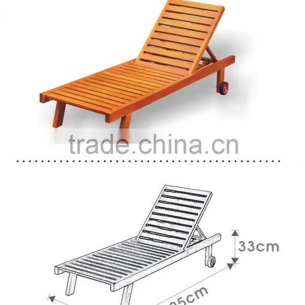 Solid Wood Lazy Chair/wooden Chair/modern Leisure Folding Chair photo-2