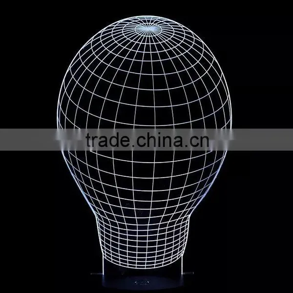 3D Optical Illusion Ball Ballet Night Lamp Night Light 10 Colorful LEDs Ultra-thin Acrylic Light Panel AA Battery or DC 5V photo-6