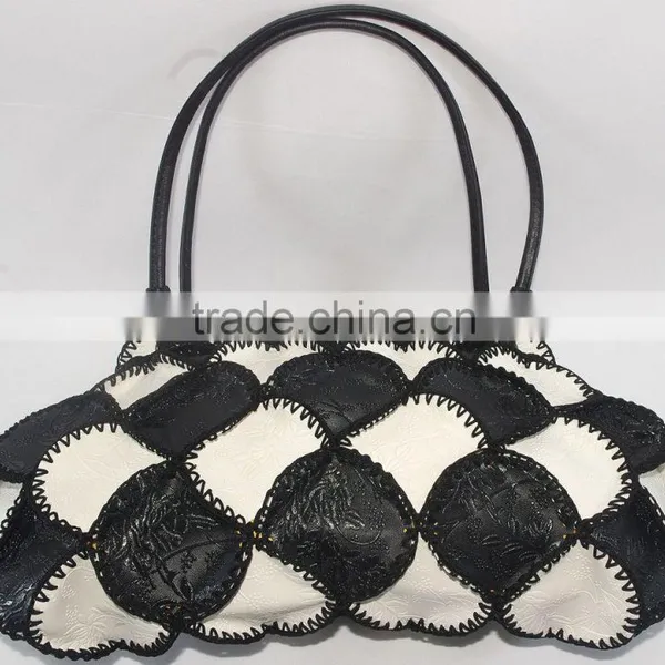 China Lady Fashion Bag Leather Handbag Factory Best Selling Cowhells Material photo-3