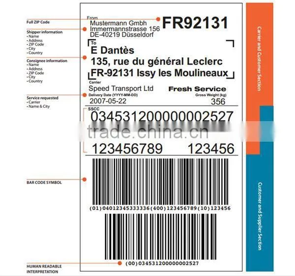 Wholesale Printing Thermal Stickers Shipping Label photo-4