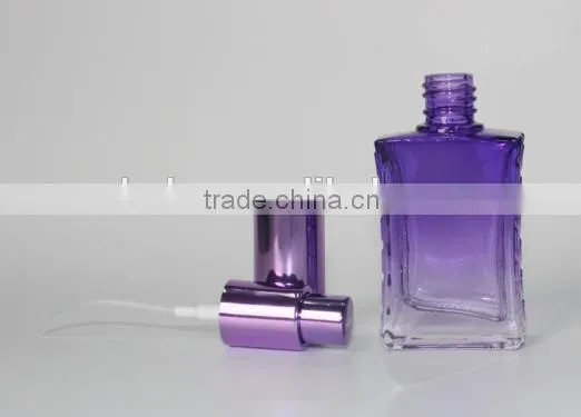 Colorful 30ml Round Flat Rectangle Glass Spray Perfume Bottle photo-2