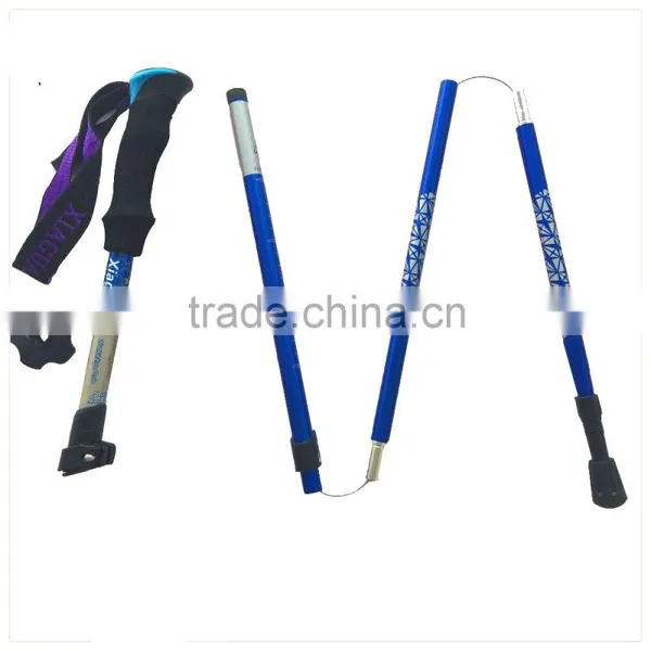 Alumium7075 Telescopic Trekking Pole Nordic Folding Walking Stick photo-2