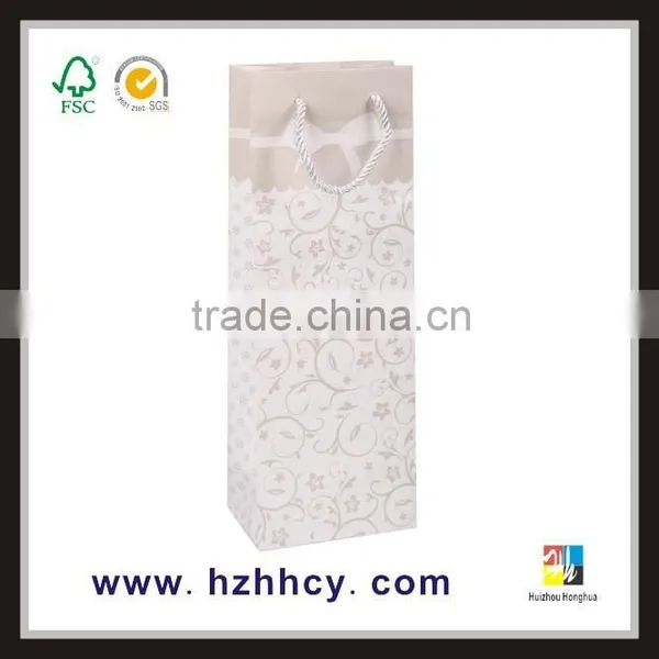 Customized Paper Bag for Wine Bottle