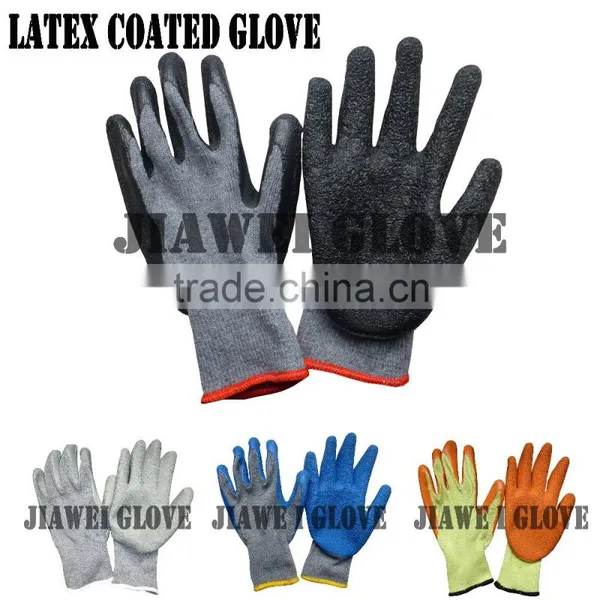 Premium Black Latex Palm Coated Work Glove En388/Guantes A03