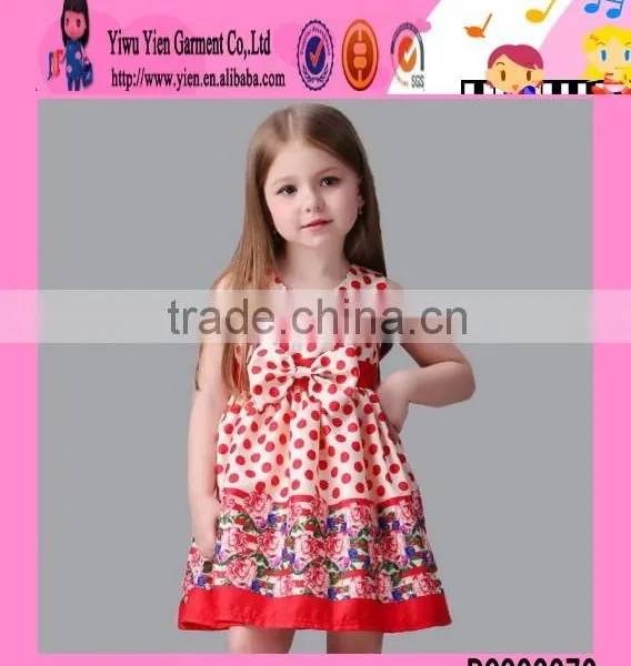 2016 Europe Market Sleeveless Kids Clothes Girls Dresses Summer Stylish Kids Beautiful Model Dresses photo-4