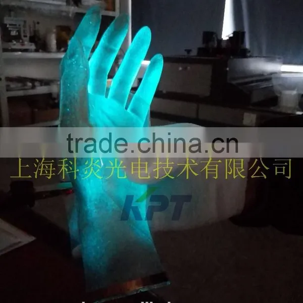 3D stereoscopic electroluminescent paints or materials for car
