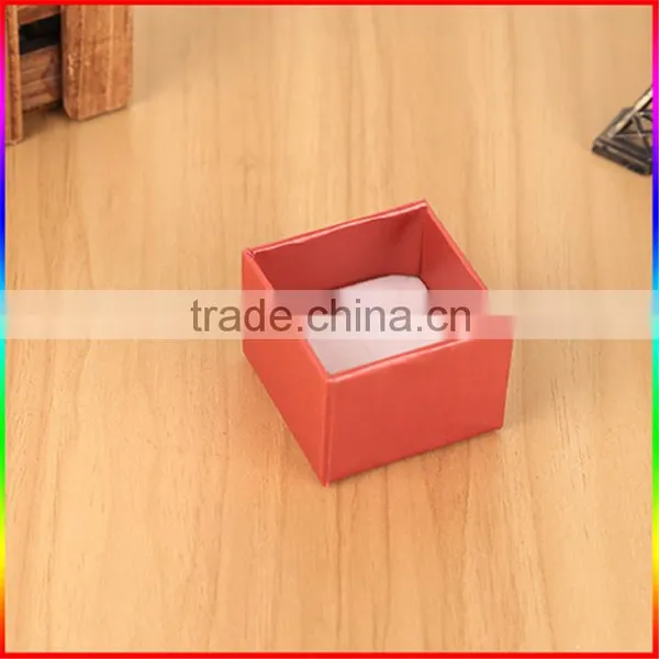 Customized Charming Hard Paperboard Paper Wedding Ring Box photo-4