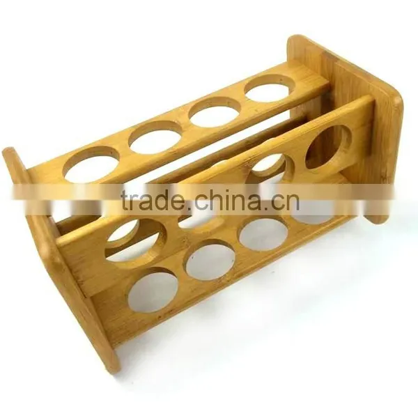 BH010 16 Holes Rotating Pepper Spice Rack With Totally Bamboo Material photo-3