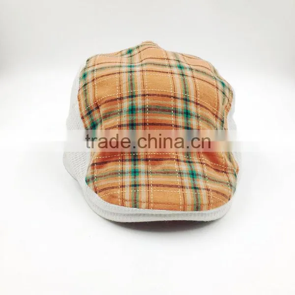 Customized High Quality Checked Cotton Ivy Cap Wholesale photo-2