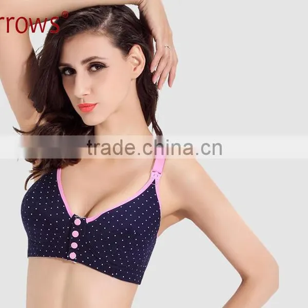 Cotton Vest Nursing Bra Brand Plus Sizes Wireless Maternity Bra for Pregnant Women photo-3