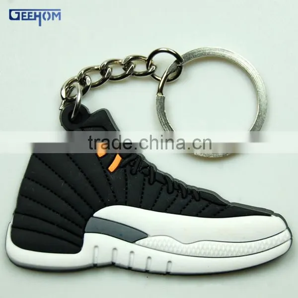 Factory Wholesale 3d Promotional Rubber Running Shoe Keychain photo-2