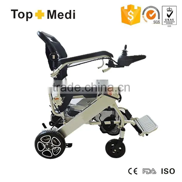 Rehabilitation Therapy Supplies Lift TEW007B Aluminum Portable Foldable Light Electric Wheelchair photo-2