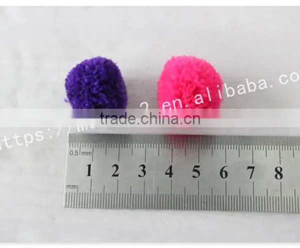 Colorful Customized Size Polyester Yarn Pom Pom Ball for Decoration photo-5