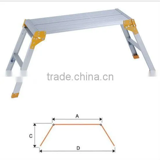 Folding Alunium Platform Ladder