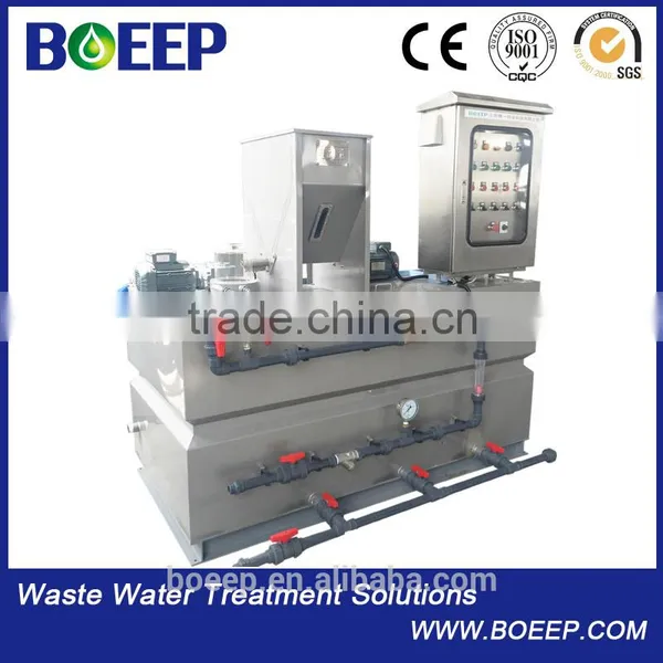Macromolecule flocculant feed dosing system device