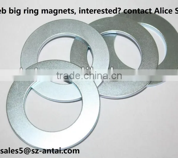 Neodymium Ring Magnet With N35,N38,N40,N42,N45,N48,N50,N52 Grade