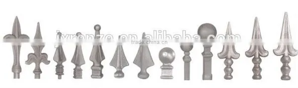 Wrought Iron Spearhead Iron Gate and Fence Finials