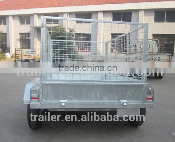 High Quality Hot Dipped Galvanized Heavy Duty 8x5ft Tandem Fully Welded Trailer photo-6