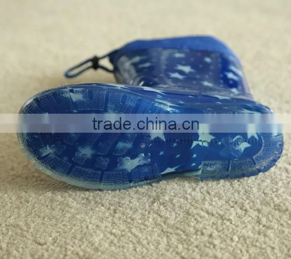 Kids Star PVC Transparent Rain Boots With Collar photo-2